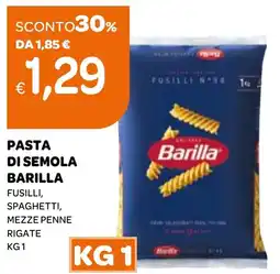 Ekom Pasta di semola barilla fusilli, spaghetti, mezze penne rigate offerta