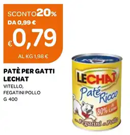 Ekom Patè per gatti lechat vitello, fegatini pollo offerta