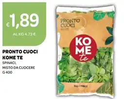 Ekom Pronto cuoci kome te spinaci, misto da cuocere offerta