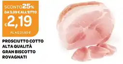 Ekom Prosciutto cotto alta qualità gran biscotto rovagnati offerta