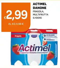Ekom Actimel danone fragola, multifrutta offerta