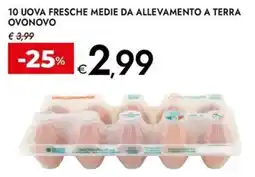 Bennet 10 uova fresche medie da allevamento a terra ovonovo offerta