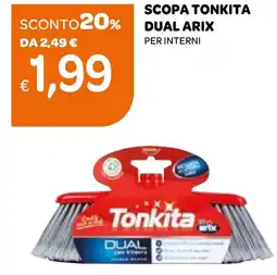 Ekom Scopa tonkita dual arix per interni offerta