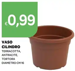 Ekom Vaso cilindro terracotta, antracite, tortora diametro offerta