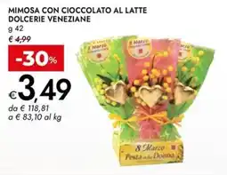 Bennet Mimosa con cioccolato al latte dolcerie veneziane offerta