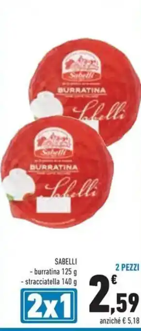 SABELLI burratina stracciatella