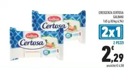 Conad Crescenza CERTOSA GALBANI offerta