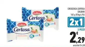 Conad Crescenza CERTOSA GALBANI offerta