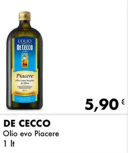 Iper Tosano DE CECCO Olio evo Piacere offerta