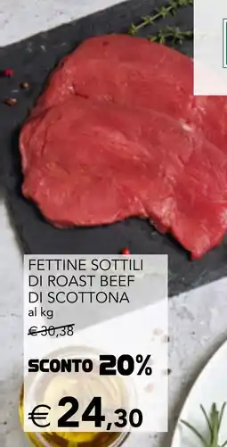 Esselunga Fettine sottili di roast beef di scottona offerta