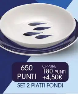 Extra Supermercati Set 2 piatti fondi offerta