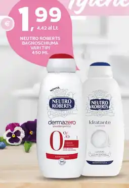 Extra Supermercati Neutro roberts bagnoschiuma offerta