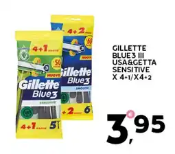 Extra Supermercati GILLETTE BLUE 3 III USA&GETTA SENSITIVE offerta