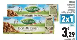 Conad Fagioli valfrutta borlotti cannellini offerta