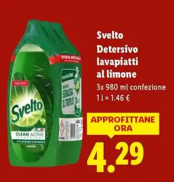 Svelto Detersivo lavapiatti al limone