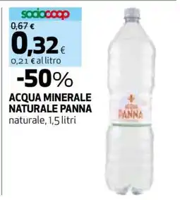 Coop Acqua Minerale Naturale Panna offerta