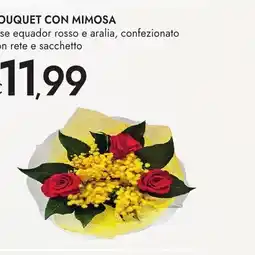 Bennet Bouquet con mimosa offerta