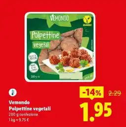 Lidl Vemondo Polpettine vegetali offerta