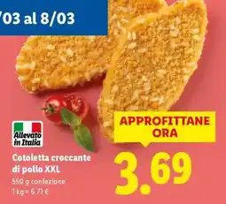Lidl Cotoletta croccante di pollo XXL offerta