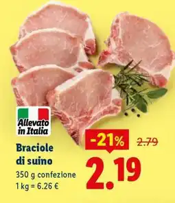 Lidl Braciole di suino offerta