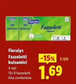 Lidl Floralys Fazzoletti Balsamici offerta