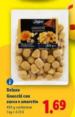 Lidl Deluxe Gnocchi con zucca e amaretto offerta