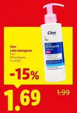Lidl Cien Latte detergente offerta