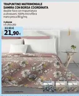 Coop TRAPUNTINO MATRIMONIALE SAMIRA CON BORSA COORDINATA offerta