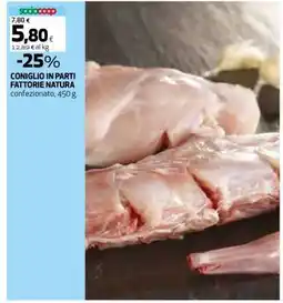 Coop Coniglio in Parti Fattorie Natura offerta