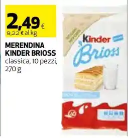 Coop MERENDINA KINDER BRIOSS offerta
