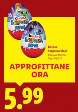 Lidl Kinder Sorpresa Maxi offerta