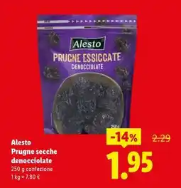 Lidl Alesto Prugne secche denocciolate offerta