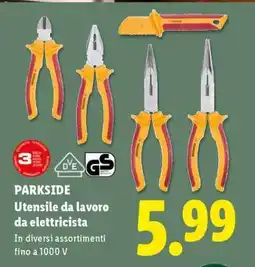 Lidl PARKSIDE Utensile da lavoro da elettricista offerta