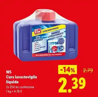 W5 Cura lavastoviglie liquido