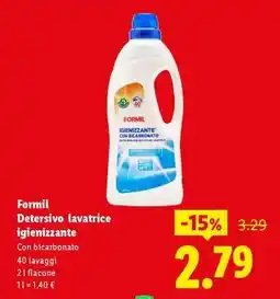 Lidl Formil Detersivo lavatrice Igienizzante offerta
