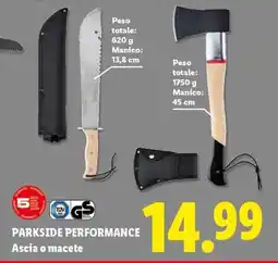 Lidl PARKSIDE PERFORMANCE Ascia o macete offerta