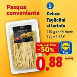 Lidl Deluxe Tagliolini al tartufo offerta