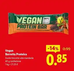 Lidl Vegan Barretta Proteica offerta