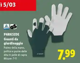 Lidl PARKSIDE Guanti da giardinaggio offerta