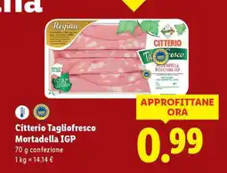 Lidl Citterio Tagliofresco Mortadella IGP offerta