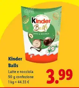 Lidl Kinder Balls offerta