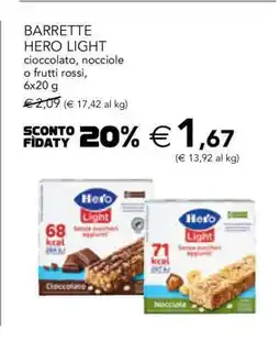 Esselunga BARRETTE HERO LIGHT offerta