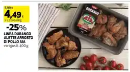 Coop LINEA DURANGO ALETTE ARROSTO DI POLLO AIA offerta