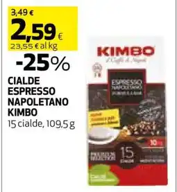 Coop CIALDE ESPRESSO NAPOLETANO KIMBO offerta