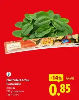 Lidl Chef Select & You Pasta brisè offerta