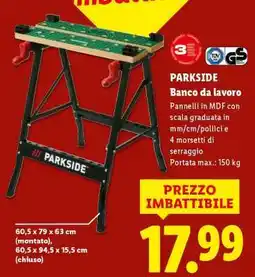 Lidl PARKSIDE Banco da lavoro offerta