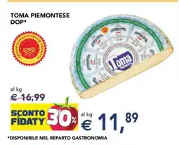 Esselunga Toma Piemontese DOP offerta