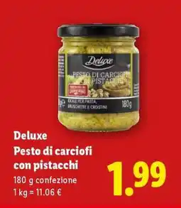 Lidl Deluxe Pesto di carciofi con pistacchi offerta