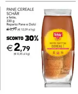 Esselunga PANE CEREALE SCHÄR offerta