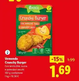 Lidl Vemondo Crunchy Burger offerta